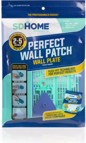 07030 Skullduggery Sdhome Perfect Wall Patch - Plate Repairs Holes From 2 To 5 Inch Blue