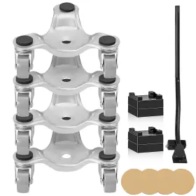 Skyshalo 810156664045 Furniture Trolley 3 Wheel Elevator Moving Tool Set