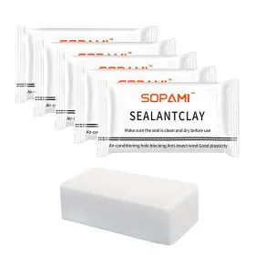 Msjn-10-jz Sopami 10-pack White Waterproof Sealant Putty - Quick Mending Mud And