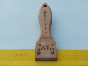 40025 Stanley 12in Goldblatt Drywall Finishing Paint Scraper Wood Handle #2
