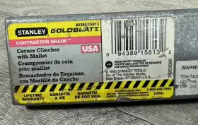 74203080 Stanley Goldblatt Corner Clincher 1-1/4 Made In Usa Drywall Tool #2