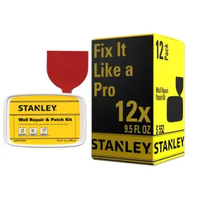 Stanley 810125461392 Wall Repair Patch Kit - White 9.5 Fl Oz 12 Pack