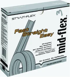 Mf-100 Strait Flex Intl Straight-flex Mid-flex 300 Drywall Tape Pack Of 1 Silver