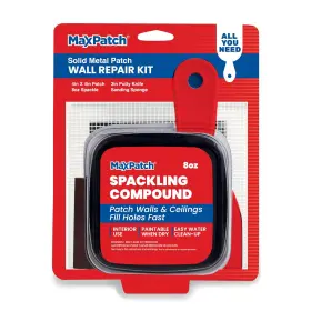 Sprk08 Strongpatch Maxpatch Drywall Repair Kit - Includes 8 Oz Spackling Compound 4 Inch X