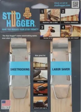 186620-08 Stud Hugger - Drywall Fitting Lift And Strapping Tool Dyi Installation