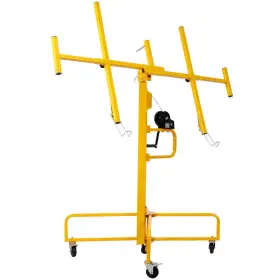 Sudzendf 313030565518 Yellow Steel Drywall Lift Panel 13 Ft. Hoist Jack Lifter