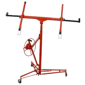Sudzendf 445039894818 Red Drywall Panel Hoist Lift Rolling Jack Lifter 16 Ft