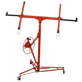 Sudzendf 705353883668 Red Drywall Lift Panel 11 Ft. Hoist Jack Lifter