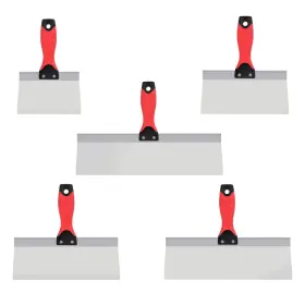 Sumed 772168880830 Drywall Taping Knife 5 Pcs Stainless Steel Knives 6 Inch /8 /10 /12 /14 P