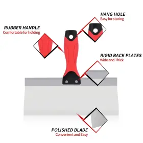 Sumed 772168880854 Drywall Taping Knife Stainless Steel 3 Pcs Knives 8 Inch /10 #2