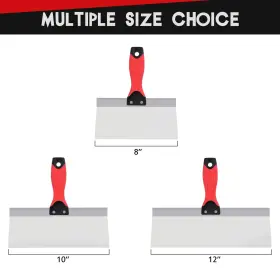 Sumed 772168880854 Drywall Taping Knife Stainless Steel 3 Pcs Knives 8 Inch /10 #3