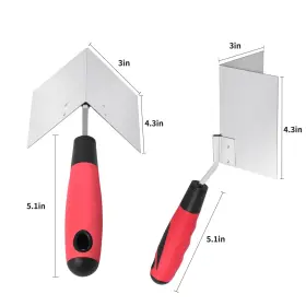 Cornerknife0101 Sumed Drywall Corner Tool 2 Pc 4-1/2ftft Inside And Outside Stainless Steel Corne #2