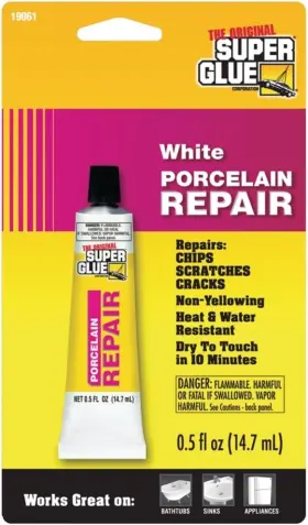Super Glue 073754190617 The Original Superglue R 19061 Porcelain Repair White