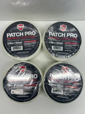 Surface Shield 796976020462 4x Rolls Shields Patch Pro 2 Inch X 100yds Self-adhering Drywall Joint Tape