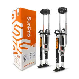 S2-m-2030 Surpro Double-sided Drywall Stilts Magnesium Base 20 Inch - 30 Height Quadl