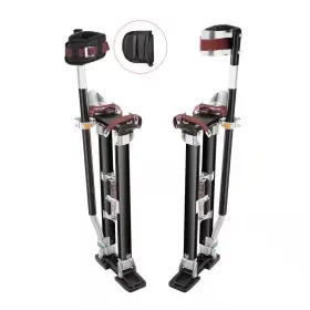 Svopes 313036826866 24 Inch -40 Adjustable Aluminum Drywall Stilts With Knee Pads Durable Non-slip