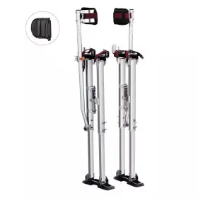 Svopes 313045414498 36 Inch -50 Adjustable Aluminum Drywall Stilts With Protective Knee Pads Dura