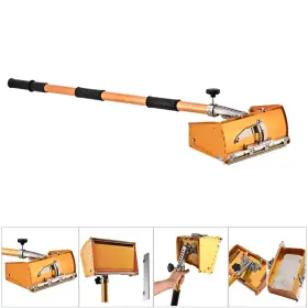 Us202307200tec1107 Taishi Best 9ftft Drywall Flat Finishing Box With 40ftft-64ftft Handle And Stainless Steel Blade