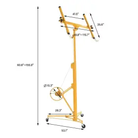13ft.drywall Tatayosi P-ct-sj013y Panel Hoist Jack Lifter Drywall Lift In Yellow #2