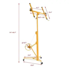 16ft.drywall Tatayosi P-ct-sj022y Panel Hoist Jack Lifter Drywall Lift In Yellow #2