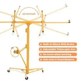 16ft.drywall Tatayosi P-ct-sj022y Panel Hoist Jack Lifter Drywall Lift In Yellow #3