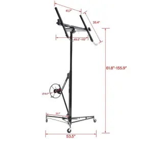 13ft.drywall Tatayosi P-ct-sj023b Panel Hoist Jack Lifter Drywall Lift In Black #3