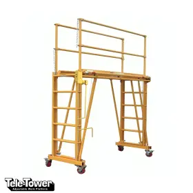 1101-22 Tele-tower Adjustable Work Platform Model 1000 Lbs 11ft 6ftx22 Inch Deck Size