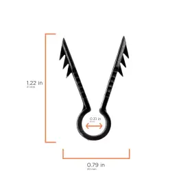 Cmp-clip-push-blk-50p The Cimple Co Stucco And Drywall Cable Clips For Coaxial Similar Cables - Pu #3