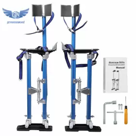 Gm1227560md Thomletha 24 Inch - 40 Professional Grade Adjustable Drywall Stilts Light Blue
