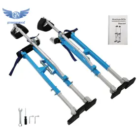 Gm1262360md Thomletha Painter Taping Drywall Stilts 36 Inch - 48 Adjustable Aluminum Tool Stilt Blue