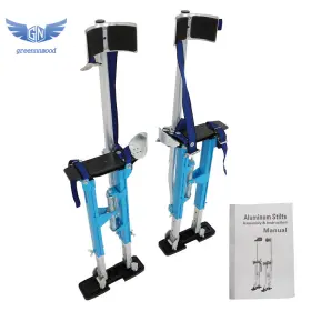 Gm1262400md Thomletha 18ftft-30ftft Lightweight Aluminum Blue Drywall Stilts For Putting Up