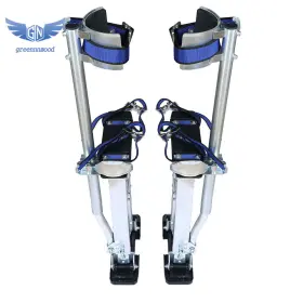 Gm950040md Thomletha Silver 24-40 Inch Aluminum Stilt Drywall Painting Stilts For Painter Taping Tool