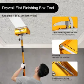 Tihdzpqvc 763492594203 Professional 10 Inch Drywall Flat Finishing Box With Adjustable Height 2.95-4.92ft #3