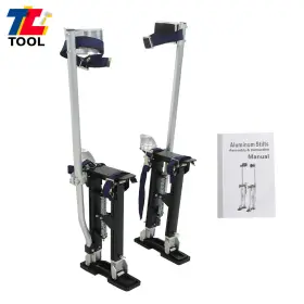 Tl3941836 Tool Library 15 Inch - 23 Black Adjustable Drywall Stilts For Painters Walking Tools