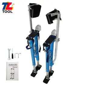 Tl5238794 Tool Library 36 Inch - 48 Adjustable Blue Aluminum Alloy Stilt For Walking Taping