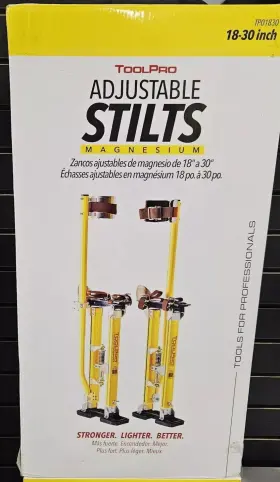 Tp01830 Toolpro 18-30 Inch Adjustable Magnesium Stilts