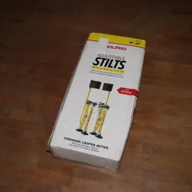 Tp01831 Toolpro Pair Adjustable Magnesium Drywall Stilts With Soft Straps
