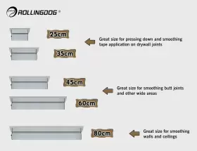 50529 Tools Drywall Skimming Blade Set - Include Extension Pole And Transport Case 13pc Easy #3