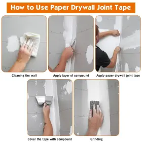 80687 Tools Paper Drywall Joint Tape - 2ftft X246 Ft For Seam Patch Wall Sheet