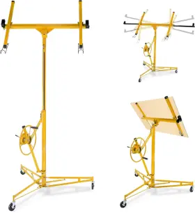 Ovkubwjocoatvelcc7vcsq Towallmark 16ft Drywall Lift Heavy-duty 150 Lbs Capacity Sheetrock Hoist With Whee