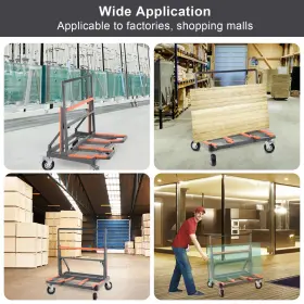 Trecv 080259587781 Panel Cart With Large Deck Metal Heavy Duty Foldable Drywall Sensible #2