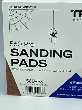 560-fx Trim-tex Black Widow Drywall Sanding Pads 560 Pro Extra Fine 220 Grit 6/pack #2