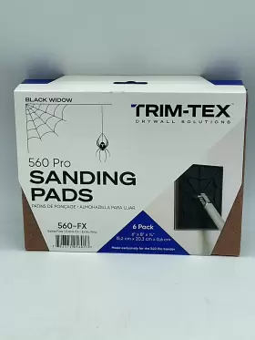 560-fx Trim-tex Black Widow Drywall Sanding Pads 560 Pro Extra Fine 220 Grit 6/pack