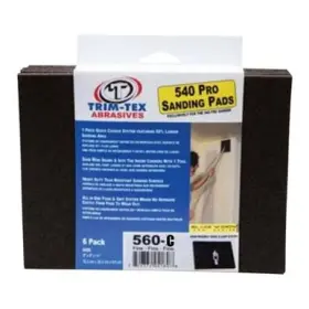 Trim-tex 810135988643 Black Widow 560 Drywall Sanding Pads Coarse 100 Grit 6/pack