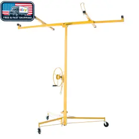 Triple Tree 313042583531 11ft Drywall Lift 150 Lb Capacity Telescopic Adjustable Yellow Heavy Duty #2