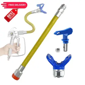 Pole-02 Tudud Airless Paint Sprayer Gun Tip Extension A-bendable Pole