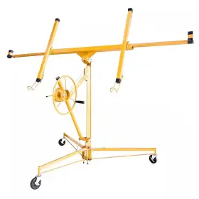 Tunearary 313115963932 11 Ft. Drywall Panel Lifter Hoist Jack Rolling Caste