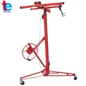 Tr28978 Turitrade New Red 16 Feet 150 Lbs Drywall Panel Hoist Lifter Carrier Safety Lock #2