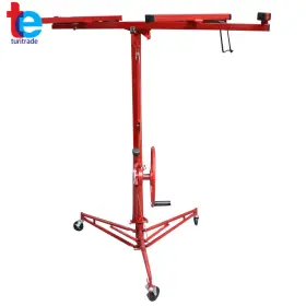 Tr28978 Turitrade New Red 16 Feet 150 Lbs Drywall Panel Hoist Lifter Carrier Safety Lock