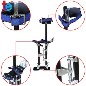Tr47492 Turitrade New Drywall Stilts Painters Walking Finishing Tools - Adjustable 15 Inch -23 Black #2